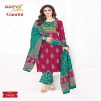 GAMTHI VOL 8 BY AARVI FASHION COTTON READYMADE FANCY SALWAR KAMEEZ ONLINE