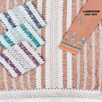 BIPSON LAMBORGHINI D.NO 3247 WHOLESALE PURE COTTON PRINT WITH SCHIFFLI WORK DRESS MATERIAL