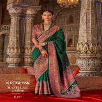 Kreshva Rajtilak Vol-1 Wholesale Super PV Silk Party Wear Indian Sarees