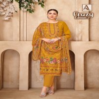 Alok Crazy Vol-2 Wholesale Viscose Muslin With Hand Work Dress Material