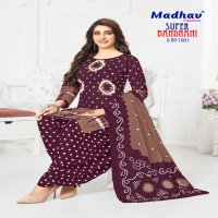MADHAV SUPER BANDHANI VOL-1 WHOLESALE HEAVY COTTON PRINTED DRESS MATERIAL