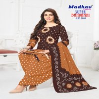MADHAV SUPER BANDHANI VOL-1 WHOLESALE HEAVY COTTON PRINTED DRESS MATERIAL