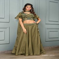 JIVORA LUKE FASHION FAIRY DESIGNER COLLECTION READYMADE WEDDING WEAR CROP TOP WITH SKIRT DUPATTA SHRUG SET