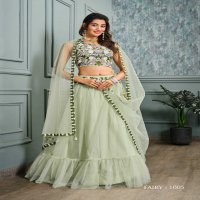 JIVORA LUKE FASHION FAIRY DESIGNER COLLECTION READYMADE WEDDING WEAR CROP TOP WITH SKIRT DUPATTA SHRUG SET