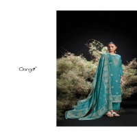 GANGA LAUNCHING ENZI WHOLESALE PREMIUM COTTON PRINTED WITH EMBROIDERY DRESS