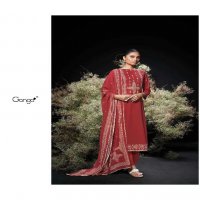 GANGA LAUNCHING ENZI WHOLESALE PREMIUM COTTON PRINTED WITH EMBROIDERY DRESS