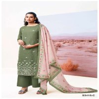 GANGA ABEEHA S3415 WHOLESALE PREMIUM BEMBERG COTTON WITH HAND WORK SUITS