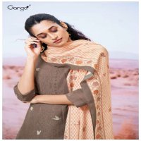 GANGA ABEEHA S3415 WHOLESALE PREMIUM BEMBERG COTTON WITH HAND WORK SUITS