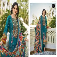 BELLIZA DESIGNER STUDIO ALMARINA VOL 3 WHOLESALE PURE COTTON WITH SELF EMBROIDERY DRESS MATERIAL