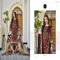 BELLIZA DESIGNER STUDIO ALMARINA VOL 3 WHOLESALE PURE COTTON WITH SELF EMBROIDERY DRESS MATERIAL