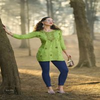 TIPS AND TOPS COLORS VOL-5 WHOLESALE HEAVY RAYON READYMADE SHORT TOPS