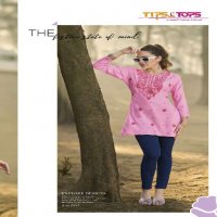 TIPS AND TOPS COLORS VOL-5 WHOLESALE HEAVY RAYON READYMADE SHORT TOPS