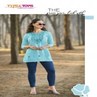 TIPS AND TOPS COLORS VOL-5 WHOLESALE HEAVY RAYON READYMADE SHORT TOPS