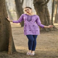 TIPS AND TOPS COLORS VOL-5 WHOLESALE HEAVY RAYON READYMADE SHORT TOPS