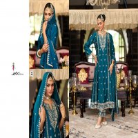 EBA LIFESTYLE PRESENT SERENA WHOLESALE HEAVY CHINON WITH EMBROIDERY READMADE SUITS