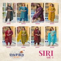 RADHIKA LIFESTYLE SIRI VOL 3 RAYON CAPSULE FULLY STITCH UNIQUE SALWAR KAMEEZ