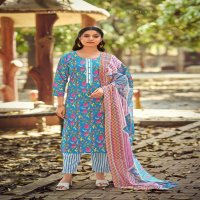 SUMMER FASHION VOL 9 BY TIPS AND TOPS COTTON READYMADE STYLISH 3PCS DRESS