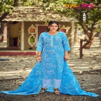 SUMMER FASHION VOL 9 BY TIPS AND TOPS COTTON READYMADE STYLISH 3PCS DRESS