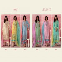 JIMMY VOL 207 BY HEER KIMORA MUSLIN SUMMER PRETTY LOOK UNSTITCH SUIT