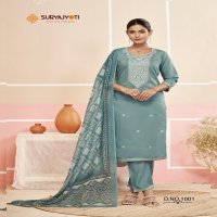 PARINEETI VOL 1 BY SURYAJYOTI ROMAN MODAL SILK READYMADE CASUAL SUIT ONLINE