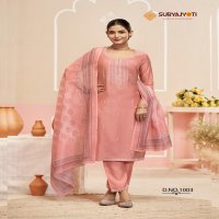 PARINEETI VOL 1 BY SURYAJYOTI ROMAN MODAL SILK READYMADE CASUAL SUIT ONLINE