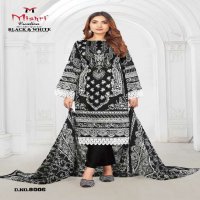 MISHRI CREATION BLACK AND WHITE VOL-8 WITH LACE BORDER KARACHI STYLE DRESS MATERIAL
