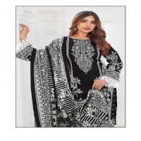 MISHRI CREATION BLACK AND WHITE VOL-8 WITH LACE BORDER KARACHI STYLE DRESS MATERIAL