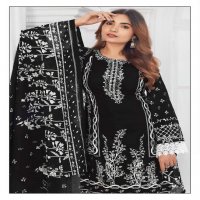 MISHRI CREATION BLACK AND WHITE VOL-8 WITH LACE BORDER KARACHI STYLE DRESS MATERIAL