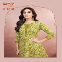 KHADI VOL 1 BY AARVI FASHION FULLY STITCH COTTON CASUAL KURTI WITH PANT