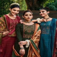 ZULFAT DESIGNER AMANDA WHOLESALE PURE WOOL PASHMINA WITH EMBROIDERY WORK SUITS