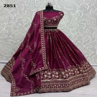 ANJANI ART D.NO 2851 WHOLESALE WEDDING LEHENGAS CHOLI