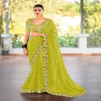 LISHA BY STAVAN GEORGETTE COLOUR ADDITION SAREE ONLINE