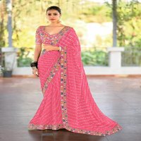 LISHA BY STAVAN GEORGETTE COLOUR ADDITION SAREE ONLINE