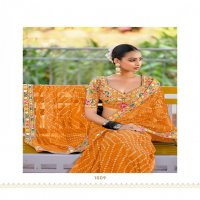 LISHA BY STAVAN GEORGETTE COLOUR ADDITION SAREE ONLINE