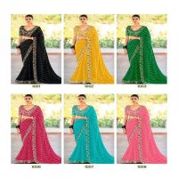 LISHA BY STAVAN GEORGETTE COLOUR ADDITION SAREE ONLINE