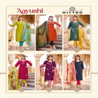 MITTOO AAYUSHI VISCOSE SILK THREAD WORK READYMADE UNIQUE SUITS