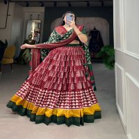 LNB 1200 TUSSAR SILK HALF SAREE READYMADE FESTIVE LEHENGA CHOLI WITH BLOUSE