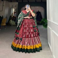 LNB 1200 TUSSAR SILK HALF SAREE READYMADE FESTIVE LEHENGA CHOLI WITH BLOUSE