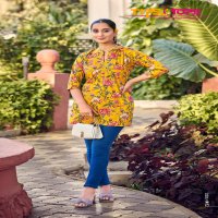 tips And tops launch cotton shorties vol 8 foil printed cotton short kurti
