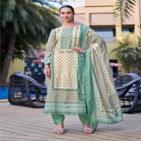 ibiza present royal orchid cotton printed summer special salwar suit