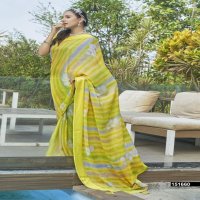 vallabhi lite launching pranjali latest chiffon line printed saree