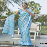 vallabhi lite launching pranjali latest chiffon line printed saree