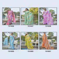 vallabhi lite launching pranjali latest chiffon line printed saree