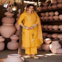 anju fab once more vol 5 viscose nylon exclusive full stitch big size 3pcs dress