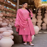 anju fab once more vol 5 viscose nylon exclusive full stitch big size 3pcs dress