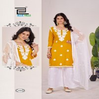 HEER BY BLUE HILLS RAYON READYMADE FASHIONABLE DESIGN PLUS SIZE 3PCS DRESS