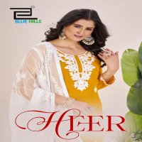 HEER BY BLUE HILLS RAYON READYMADE FASHIONABLE DESIGN PLUS SIZE 3PCS DRESS