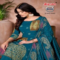 BIPSON PRINTS VOLVO 3242 VISCOSE MUSLIN SHOP TRENDY 3PCS DRESS