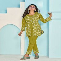 VAMIKA VEERA VOL 3 RAYON READYMADE DESIGNER CO-ORD SETS