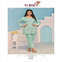 VAMIKA VEERA VOL 3 RAYON READYMADE DESIGNER CO-ORD SETS